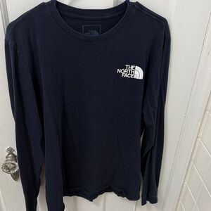 The North Face Navy Long Sleeve Tee